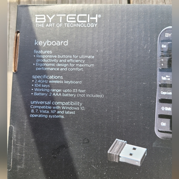 BYTECH Brand WIRELESS KEYBOARD - Picture 3 of 3